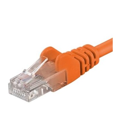 Patch kabel UTP RJ45-RJ45 level CAT6, 0.25m, oranžová