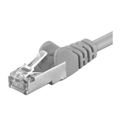 Premiumcord Patch kabel FTP, CAT6, AWG26,0,5m,šedá