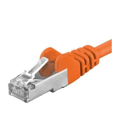 Premiumcord Patch kabel CAT6a S-FTP, RJ45-RJ45, AWG 26/7 0,25m oranžová