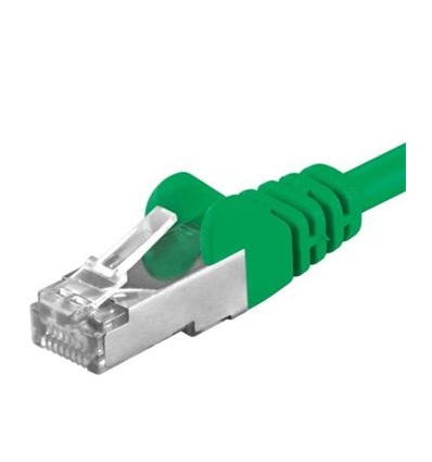 Premiumcord Patch kabel CAT6a S-FTP, RJ45-RJ45, AWG 26/7 0,25m zelená