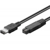 PremiumCord FireWire 800 kabel,1,8m, 9pin-6pin