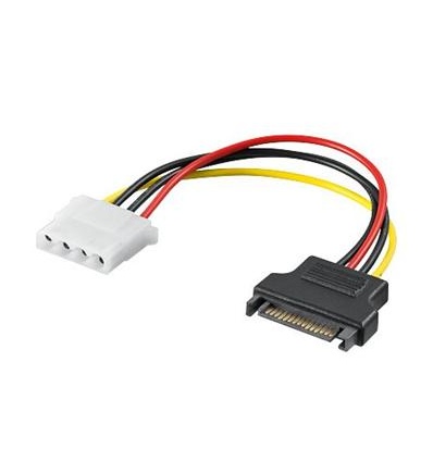 PremiumCord Napájecí redukce Molex 5.25" F - S-ATA M