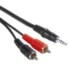 PremiumCord Kabel Jack 3.5mm-2xCINCH M/M 15m