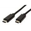 PremiumCord USB-C kabel ( USB 3.1 generation 2, 3A, 10Gbit/s ) černý, 0,5m