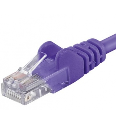 PremiumCord Patch kabel UTP RJ45-RJ45 CAT6 0.5m fialová