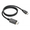 Kabel C-TECH DisplayPort/HDMI, 1m, černý