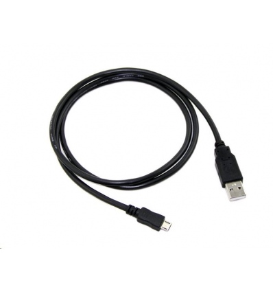 Kabel C-TECH USB 2.0 AM/Micro, 1m, černý