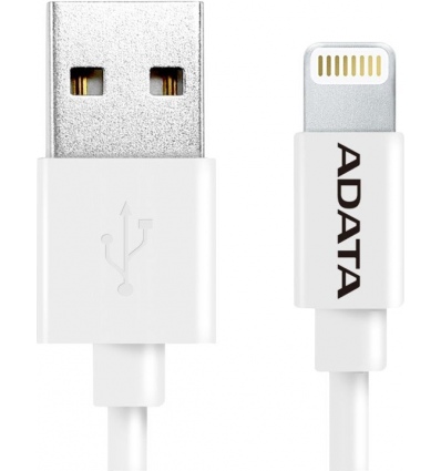 ADATA Lightning kabel MFi 1m bílý