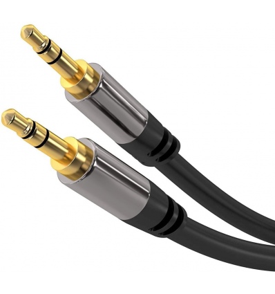 PremiumCord HQ stíněný kabel stereo Jack 3.5mm - Jack 3.5mm M/M 1,5m