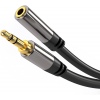 PremiumCord HQ stíněný prodlužovací kabel Jack 3.5mm - Jack 3.5mm M/F 3m