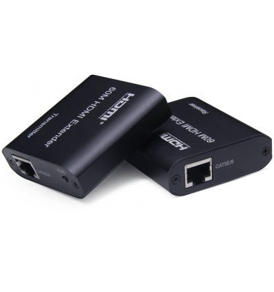 PremiumCord HDMI extender na 60m FULL HD 1080p přes jeden kabel Cat5e/6/6a/7, EDID nastavení