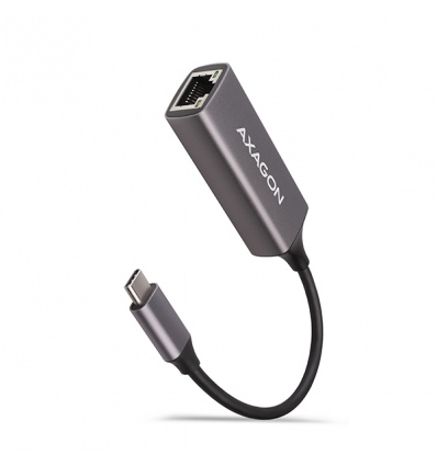 AXAGON ADE-TRC, USB-C 3.2 Gen 1 - Gigabit Ethernet síťová karta, auto instal, titanově šedá