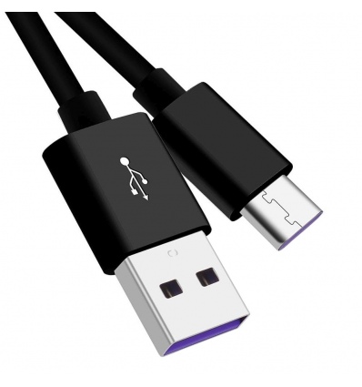 PremiumCord Kabel USB 3.1 C/M - USB 2.0 A/M, Super fast charging 5A, černý, 2m