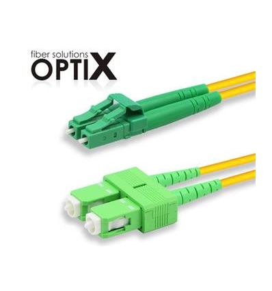 Patchcord FO duplex LC/APC-SC/APC 9/125um SM, 1m, OS2