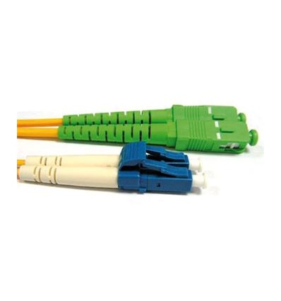 Patchcord FO duplex LC-SC/APC 9/125um SM, 0,5m, OS2