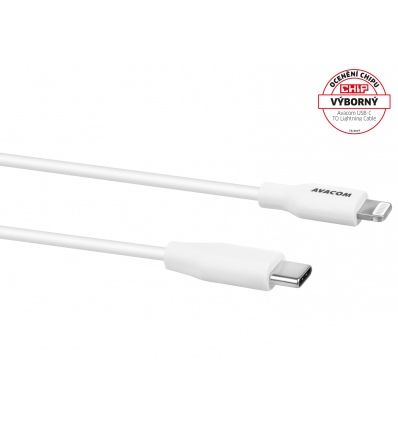 AVACOM MFIC-120W kabel USB-C - Lightning, MFi certifikace, 120cm, bílá