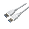 PremiumCord Prodlužovací kabel USB 3.0 Super-speed 5Gbps A-A, MF, 9pin, 0,5m bílá