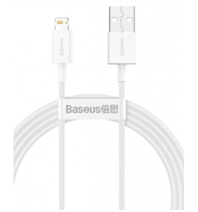 Baseus CALYS-B02 Superior Fast Charging Kabel Lightning 2.4A 1.5m White