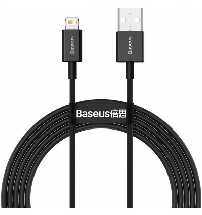 Baseus CALYS-C01 Superior Fast Charging Datový Kabel USB to Lightning 2.4A 2m Black