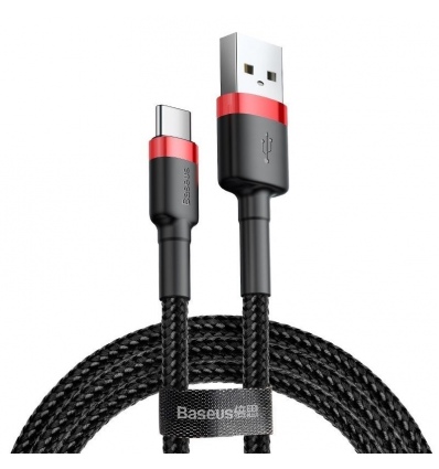 Baseus CATKLF-B91 Cafule Kabel USB-C 3A 1m Red/Black