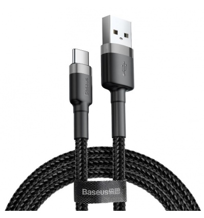 Baseus CATKLF-BG1 Cafule Kabel USB-C 3A 1m Grey/Black