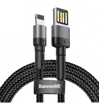 Baseus CALKLF-HG1 Cafule Kabel USB to Lightning Double Sided 1.5A 2m Grey/Black