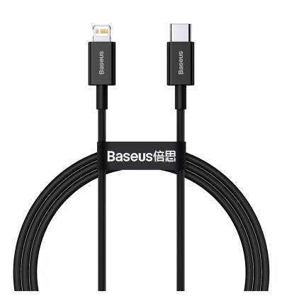 Baseus CATLYS-A01 Superior Fast Charging Datový Kabel USB-C to Lightning 20W 1m Black