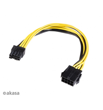 AKASA - 12V ATX 8-Pin na PCIe 6+2 pin adaptér