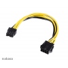 AKASA - 12V ATX 8-Pin na PCIe 6+2 pin adaptér