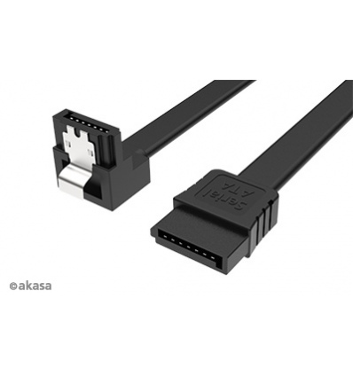 AKASA - Proslim SATA kabel 90° - 50 cm