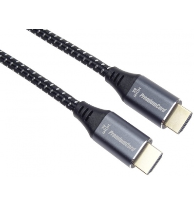 PremiumCord ULTRA HDMI 2.1 High Speed + Ethernet kabel 8K@60Hz,zlacené 0,5m