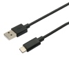 Kabel C-TECH USB 2.0 AM na Type-C kabel (AM/CM), 1m, černý