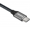 PremiumCord Kabel USB 3.2 Gen 1 USB-C male - USB-C male, bavlněný oplet, 2m