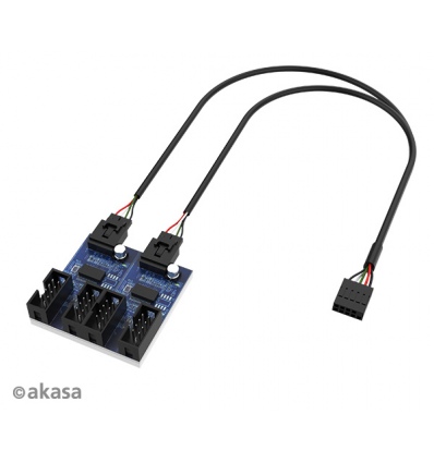 AKASA - USB 2.0 interní HUB 1-4