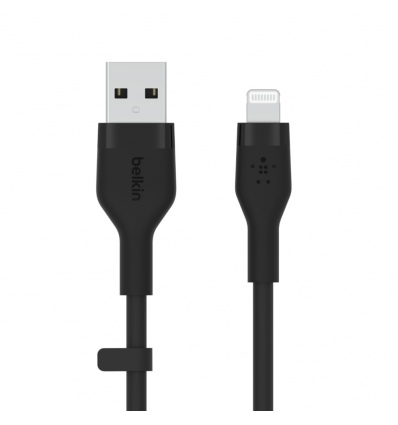 Belkin kabel USB-A na LTG_silikon, 1M, černý