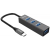 PremiumCord 5G USB Hub Type C na 4x USB 3.2 Gen 1