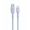 TB kabel USB-A - USB-C fialový 1m