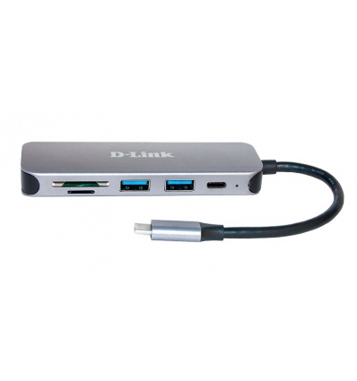 D-Link 5-in-1 USB-C Hub with Card Reader