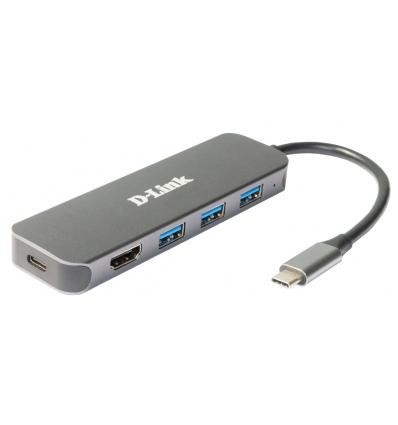 D-Link 5-in-1 USB-C Hub with HDMI/Power Delivery