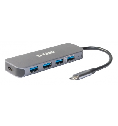 D-Link USB-C to 4-Port USB 3.0 Hub with Power Delivery