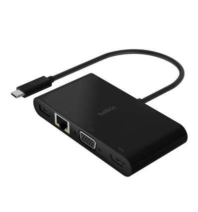 Belkin USB-C adaptér (HDMI, VGA, USB-A, LAN) + nabíjení 100W PD