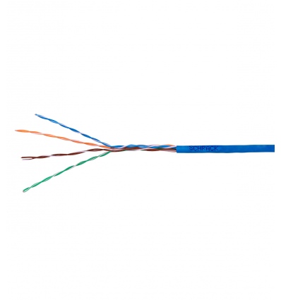 Kabel U/UTP Cat5e AWG24 PVC Eca modrý 305m