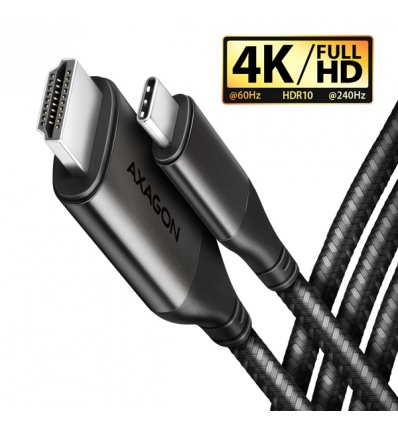 AXAGON RVC-HI2MC, USB-C - HDMI 2.0a redukce / kabel 1.8m, 4K/60Hz HDR10