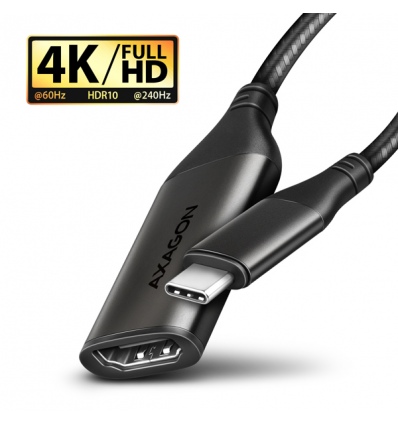 AXAGON RVC-HI2M, USB-C - HDMI 2.0a redukce / adaptér, 4K/60Hz HDR10