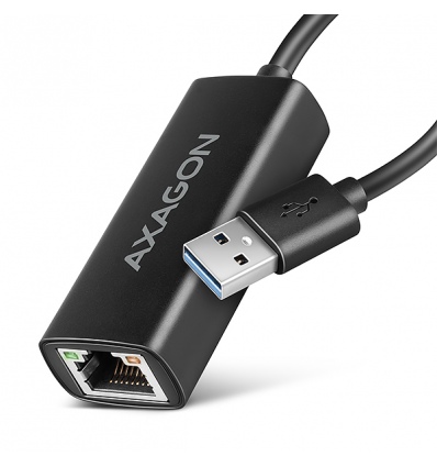 AXAGON ADE-AR, USB-A 3.2 Gen 1 - Gigabit Ethernet síťová karta, Realtek 8153, auto instal