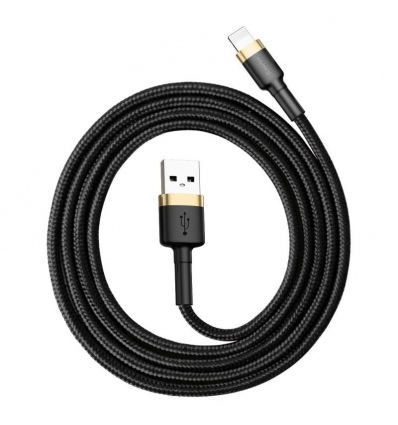 Baseus datový kabel Cafule Lightning 1m 2,4A zlato-černý