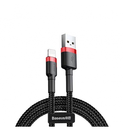 Baseus datový kabel Cafule Lightning 2m 1,5A červeno-černý