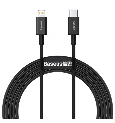 Baseus Datový kabel Superior Series USB-C/Lightning 20W 2m černý