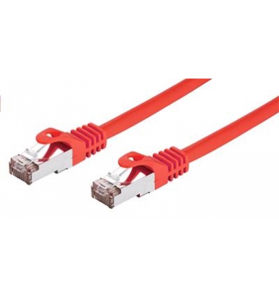 Kabel C-TECH patchcord Cat6, FTP, červený, 0,25m