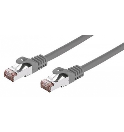 Kabel C-TECH patchcord Cat6, FTP, šedý, 0,25m